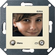 Цветной TFT-дисплей для домофона Gira System 55 Крем глянцевый
