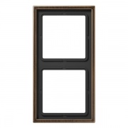 Рамка 2-ая Jung LS Латунь Antik