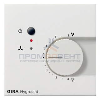 Гигростат электронный Gira F100 белый глянцевый