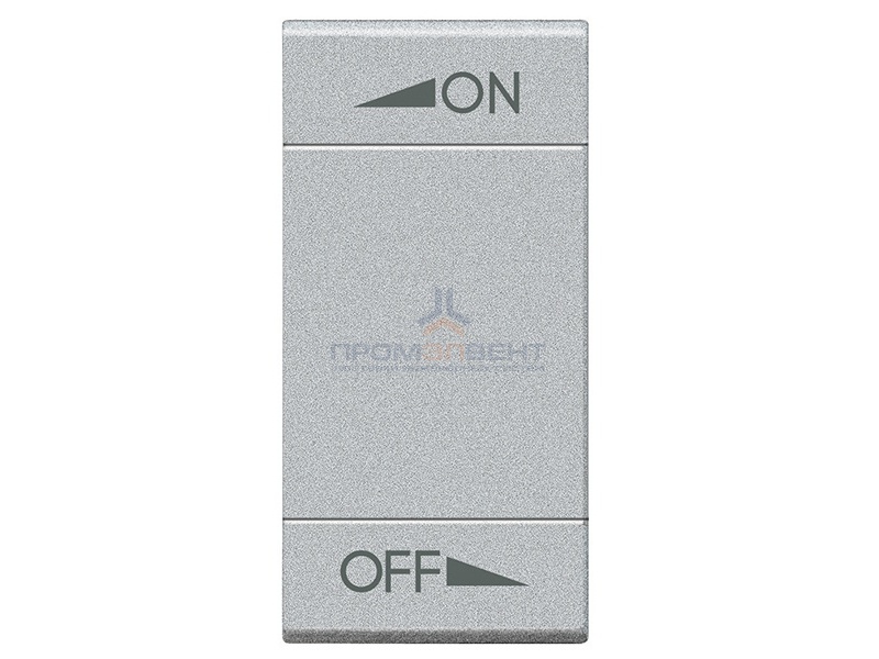LL Клавиша ON OFF 1 модуль, цвет алюминий