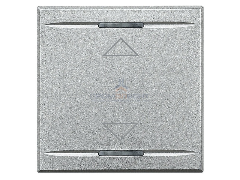 Axolute Клавиши с символами для системы автоматизации для 2 функций - 2 модуля, ВВЕРХ-ВНИЗ, цвет алю