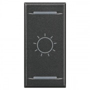 Axolute Клавиши с символами для системы автоматизации для 2 функций - 1 модуль, лампочка, цвет антра