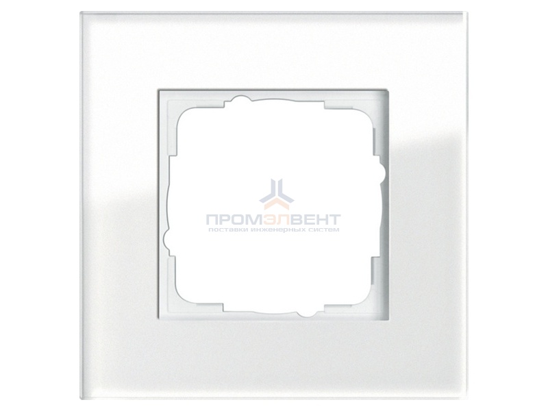 Рамка 1-ая Gira Esprit Белое стекло