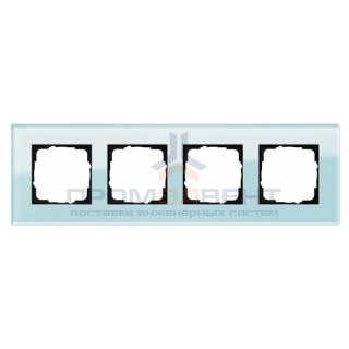 Рамка 4-ая Gira Esprit Салатовое стекло