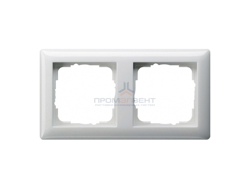 Рамка 2-ая Gira Standard 55 Белый глянцевый