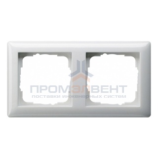 Рамка 2-ая Gira Standard 55 Белый глянцевый