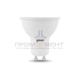 Лампа Gauss MR16 7W 600lm 3000K GU10 LED 1/10/100