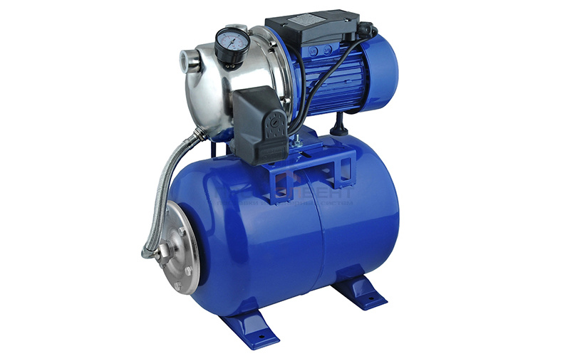 Насосная станция UNIPUMP AUTO JS 100 - 0,75 кВт (24 л, однофазный, Hmax 40 м, Qmax 55 л/мин)