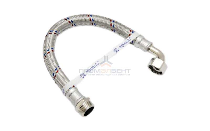 Подводка гибкая с уголком Aquario - 600 мм