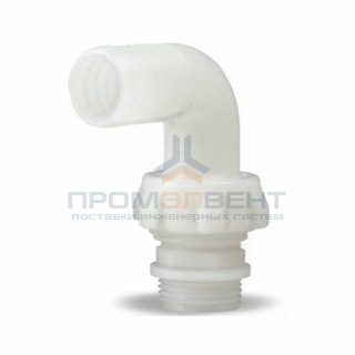 Штуцер соединительный угловой Pedrollo RPG 2 - 2", D 50 мм (полиамид)