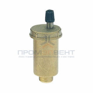 Воздухоотводчик автоматический ICMA 709 - 1/2" (воздухоотвод сверху, цвет латунь)