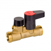 Клапан запорный ручной Danfoss LENO MSV-S - 3/4" (НР/НР, PN20, kvs - 6.0, со спускным краном)