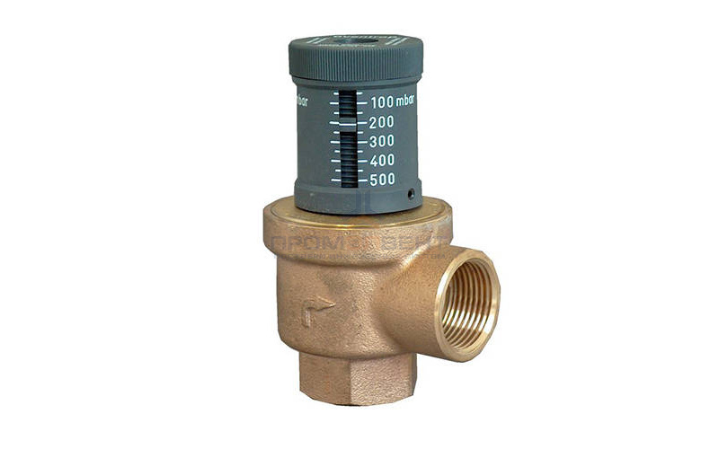 Клапан перепускной Oventrop - Ду25 (PN10, 120°C, настройка 50-500 мбар, бронза/латунь)