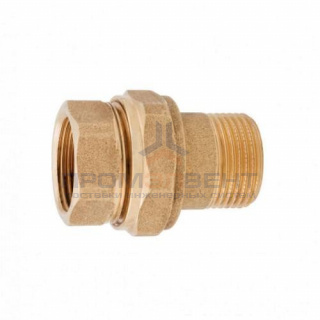 Сгон прямой ITAP 161G - 1" (ВР/НР, латунь без покрытия, с уплотнительным кольком)