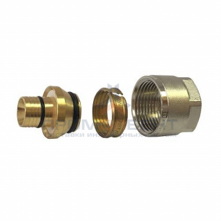 Соединение резьбозажимное STOUT - 20x2.9 x 3/4" (для труб из сшитого полиэтилена)