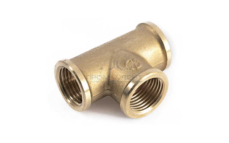 Тройник латунный резьбовой равнопроходный STOUT (ВР) - 1/4