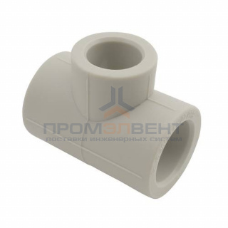 Тройник переходной FV-Plast - 32 × 20 × 32 (для полипропиленовых труб под пайку, цвет серый)