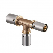 Тройник переходной Oventrop Cofit P - 26x3.0 x 16x2.0 x 20x2.5 (прессовой, бронза)