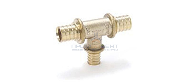 Тройник переходной REHAU - 25 x 20 x 25 (латунь, для труб из сшитого полиэтилена RAUTHERM S)