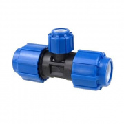 Тройник переходной Политэк  - 40 x 32 x 40 (винтовой, для труб ПНД)