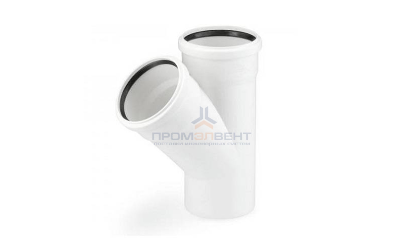 Тройник с отводом на 45° REHAU RAUPIANO PLUS - 40 (для системы внутренней канализации)