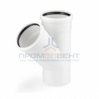 Тройник с отводом на 45° REHAU RAUPIANO PLUS - 90 (для системы внутренней канализации)