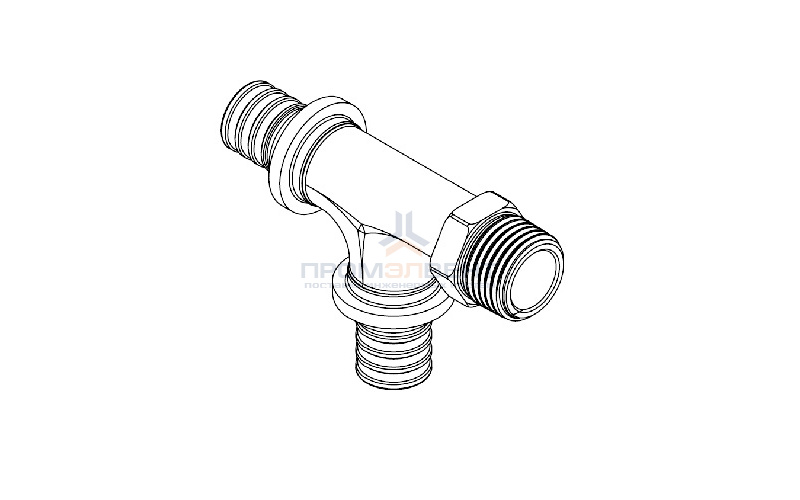 Тройник с переходом на наружную резьбу REHAU RX - 16 x 1/2