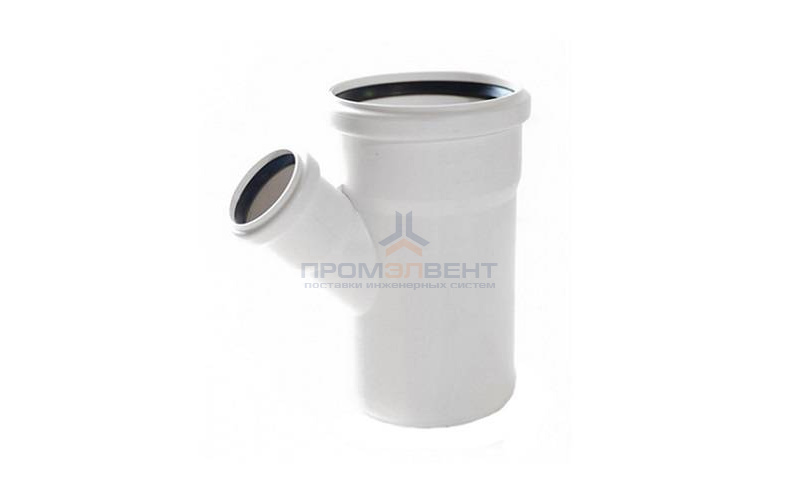 Тройник с уменьшенным отводом на 45° REHAU RAUPIANO PLUS - 75 x 50 (для внутренней канализации)