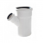 Тройник с уменьшенным отводом на 45° REHAU RAUPIANO PLUS - 90 x 50 (для внутренней канализации)