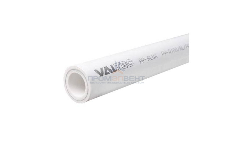 Труба полипропиленовая армированная алюминием VALTEC PP-ALUX - 90x15.0 (PN25, Tmax 95°C, штанга 4 м)