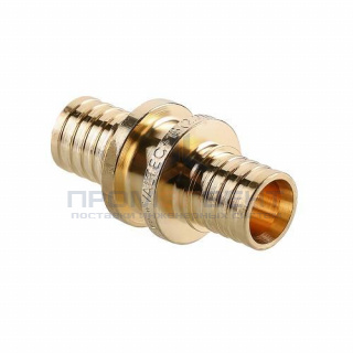 Муфта VALTEC VTm.403.BG - 16 (для труб из сшитого полиэтилена, латунь)