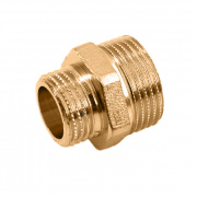 Ниппель латунный резьбовой переходной STOUT - 1/4" x 1/8"