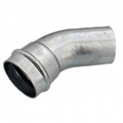 Отвод 45° Conex Banninger PC 5040 - 15 (оцинкованная сталь)