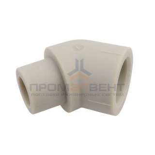 Отвод 45° FV-Plast - 16 (под пайку внутренняя/наружная для полипропиленовых труб, цвет серый)