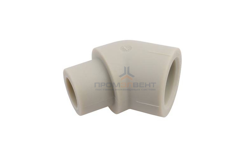 Отвод 45° FV-Plast - 20 (под пайку внутренняя/наружная для полипропиленовых труб, цвет серый)