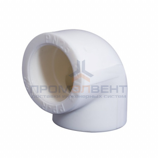 Отвод 90° KALDE - 32 (для полипропиленовых труб под пайку, цвет белый)