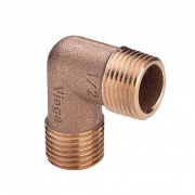 Отвод 90° Viega 3091 - 3/4" (НР/НР, резьбовой, бронза без покрытия)