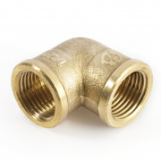Отвод 90° латунный резьбовой равнопроходный STOUT (ВР/ВР) - 2"