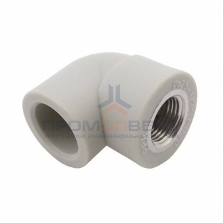 Переход на внутреннюю резьбу угловой FV-Plast - 20 x 3/4" (для полипропиленовых труб, цвет серый)