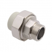 Переход на наружную резьбу разъемный FV-Plast - 50 x 1"1/2 (для полипропиленовых труб, цвет серый)