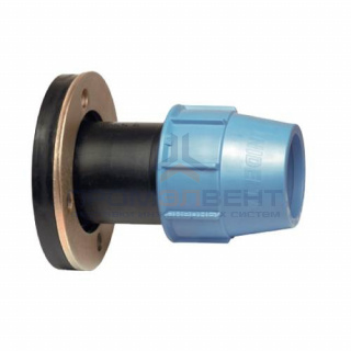 Переход на фланцевое соединение UNIDELTA 1011 - 90 x 4" (винтовой, для труб ПНД)