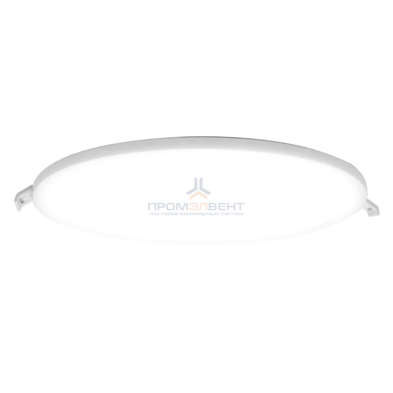 06-24 Светодиодная панель встраиваемая круглая 220В, 24Вт, CRI:80Ra, 1920Лм, Ф 220/208 мм,  алюминиевый корпус, изолированный драйвер, 4500К