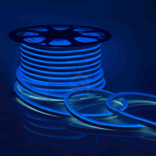 10-207 Светодиодный НЕОН (МИНИ),220В, 6Вт/м,SMD2835,108д/м,IP65,108Лм/м,кат.50м,8*16.5, синий