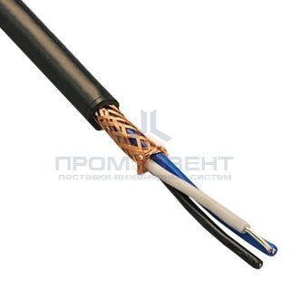Кабель монтажный МКЭШвнг(А)-LS 2х2х0,75 экранированный с скрученными попарно жилами