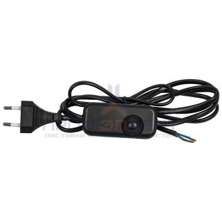 Сетевой шнур DM103-200W 230V 1,5+0,5м (с диммером) черный