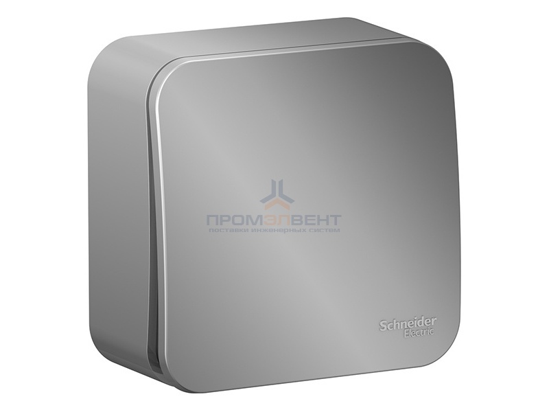 Переключатель 1-клавишный (cх.6) Blanca Schneider Electric 10А 250В алюминий изол.пластина