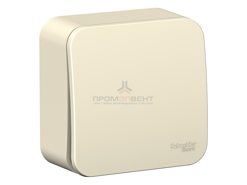 Выключатель 1-клавишный (cх.1) Blanca Schneider Electric 10А 250В молочный