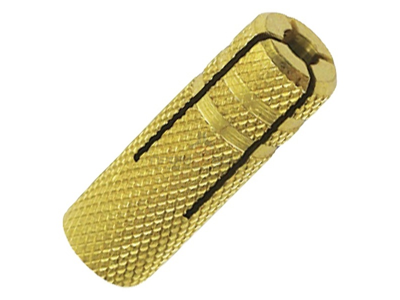 Латунный разрезной анкер М6 забивной DKC