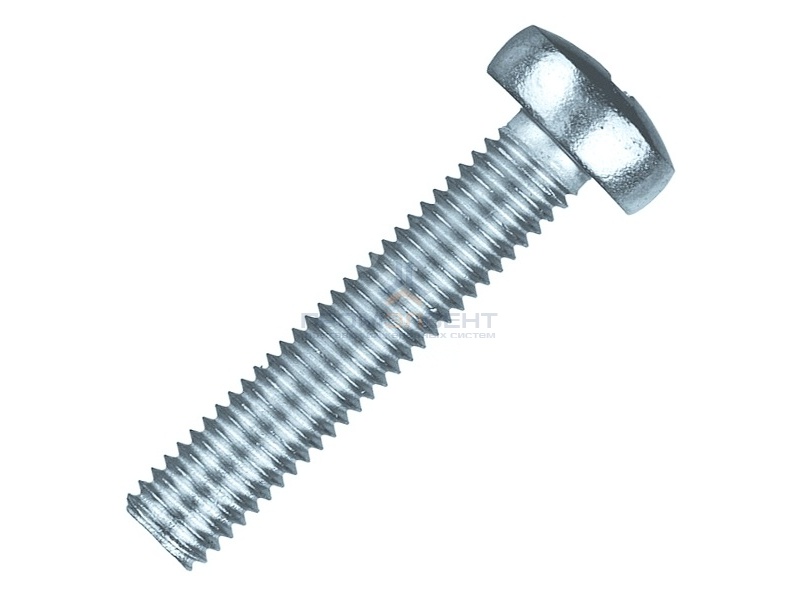 Винт с полукруглой головкой М6х25 оцинкованный DIN7985