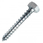 Шуруп-глухарь 6х100 по дереву с шестигранной головкой оцинкованный DIN571